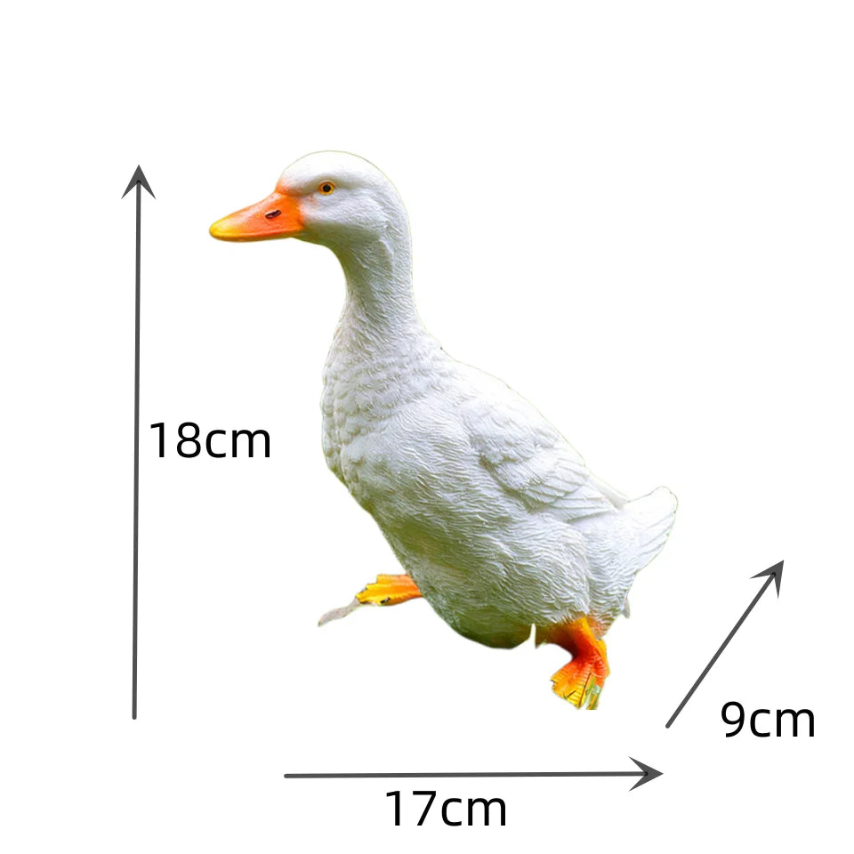 Cute Duck Resin Garden Statue Backyard Pond Ducks