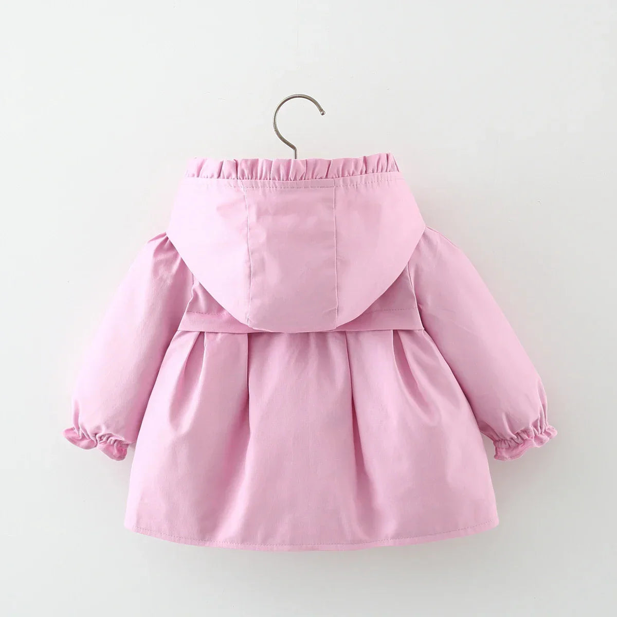 Spring and Autumn Girls Long sleeved Solid Color