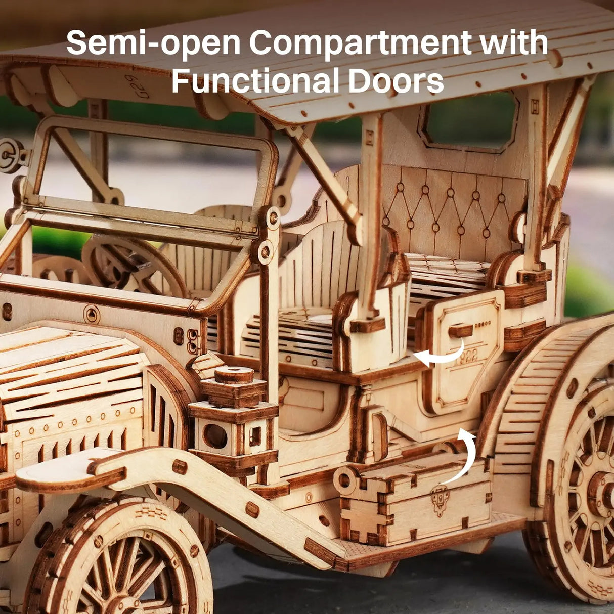Robotime Rokr 3D Wooden Puzzle MC801 Vintage Car