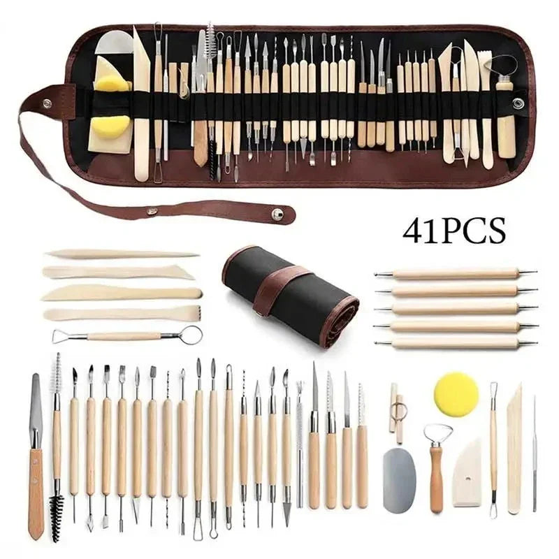Pottery Clay Sculpting Tools Kit 8-61 Pcs/Set, Ceramic