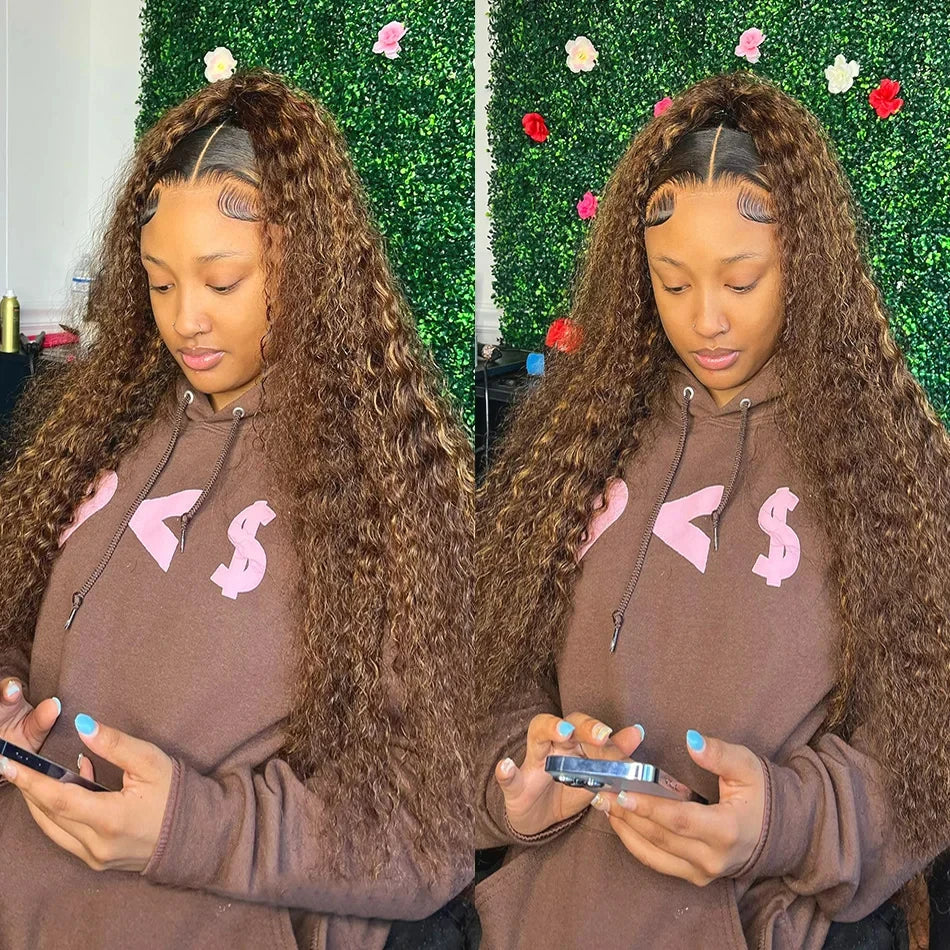 250 densisty 13x6 Highlight Ombre Deep Wave Lace