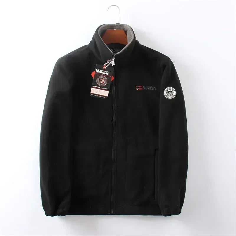 Warm Polar Fleece Jacket Men Winter Zipper Thermal