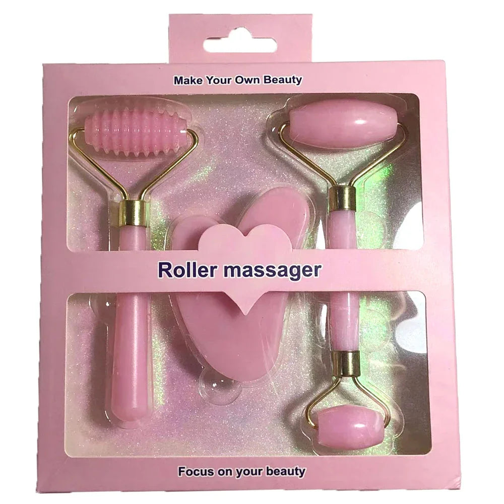 3pcs Set Resin Roller Massager for Face Body