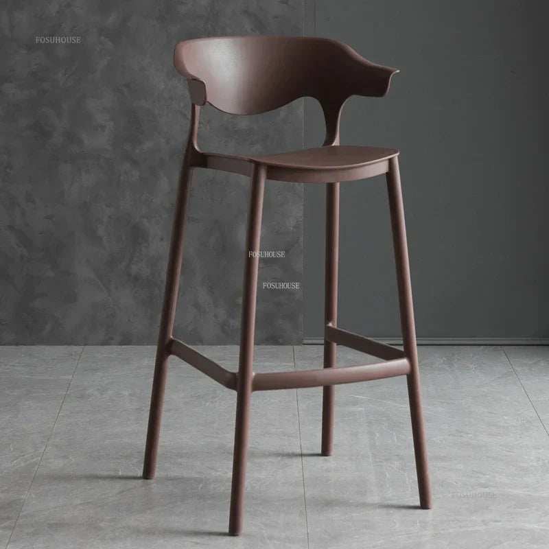 Nordic Plastic Living Room Leisure Bar Chairs Modern