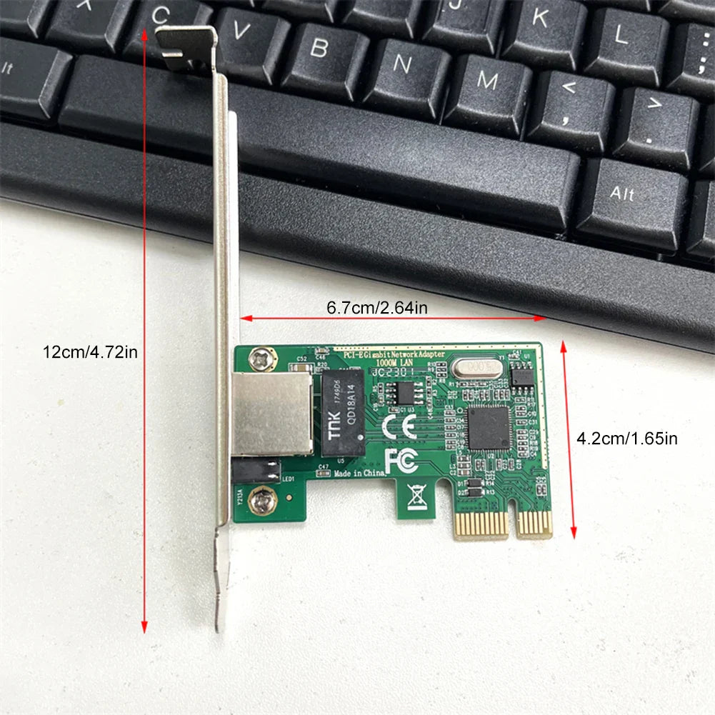 1000Mbps PCIE To RJ45 Network Card 10/100/1000M RJ45