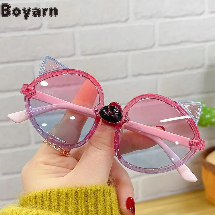 Boyarn New Candy Color Children's Glasses Personality Glitter