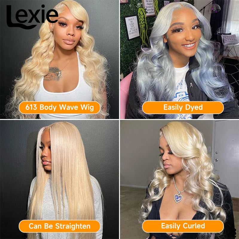 613 Wigs Human Hair Full Lace Frontal Wig
