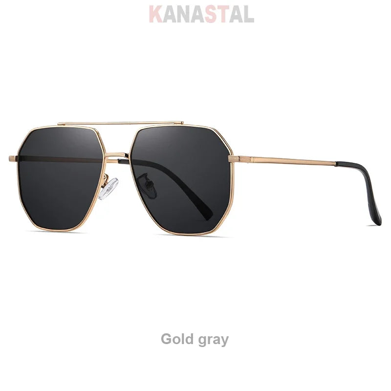 Men's Polarized Sunglasses UV400 TR Metal Colorful Square