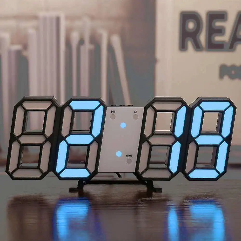 Smart 3d Digital Alarm Clock Wall Clocks Home