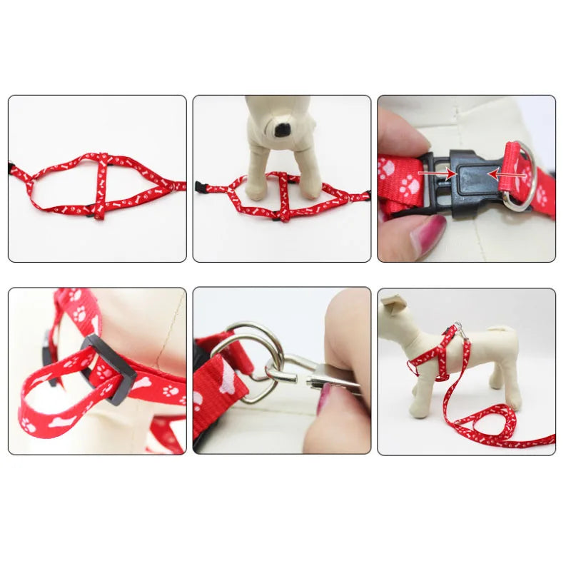 Nylon Dog Pet Puppy Cat Adjustable Harness with