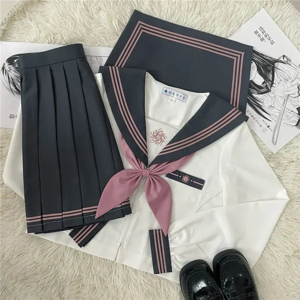 JK uniform suit Japanese college style sweet long