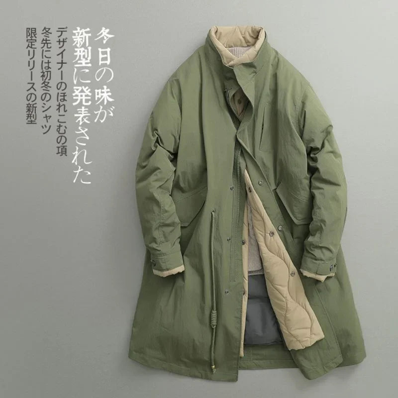 Plus Size Jacket New Winter Japanese Retro Long