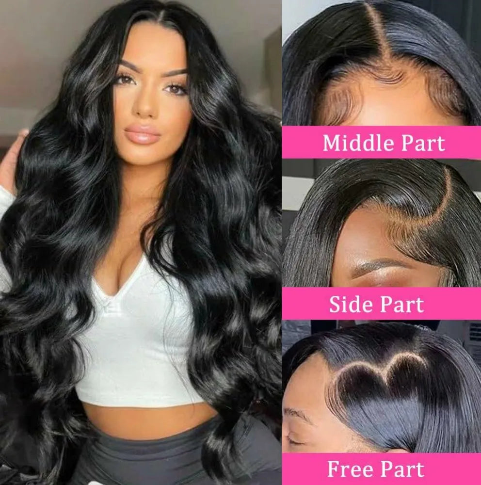 250 Density 13x6 HD Transparent Body Wave Lace