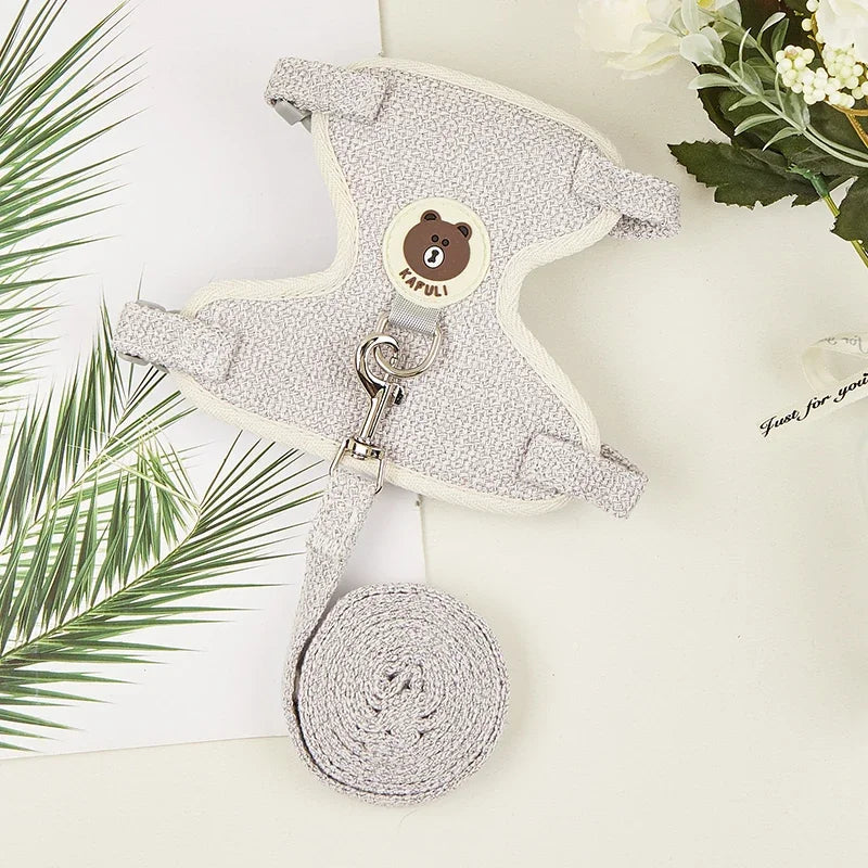 Cute Rabbit Harness Leash Set Bunny Soft Padded