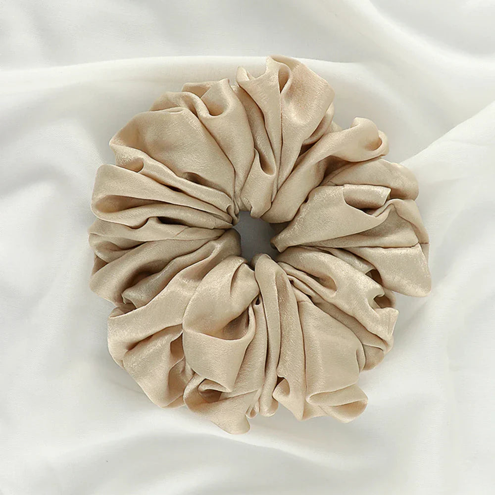 Big Size Shiny Chiffon Scrunchies for Muslim Women