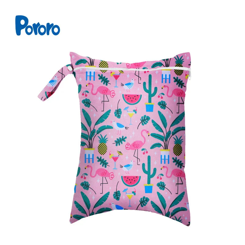 30*40cm Zippered Nappy Wetbags Waterproof Wet Dry Bag