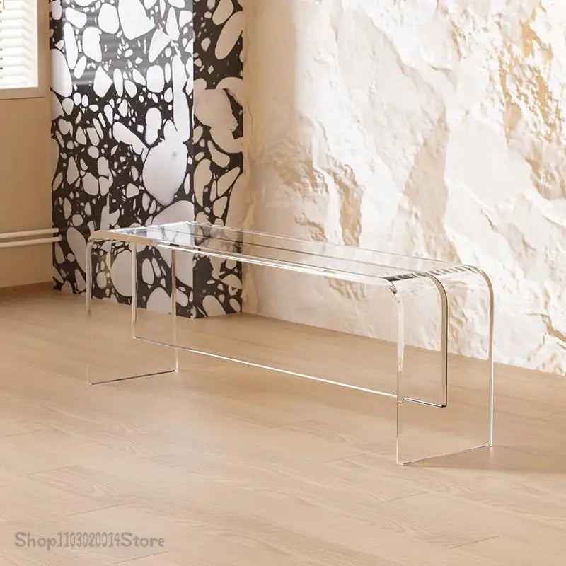 Nordic Acrylic Bench Dining Table Dining Chair Bench