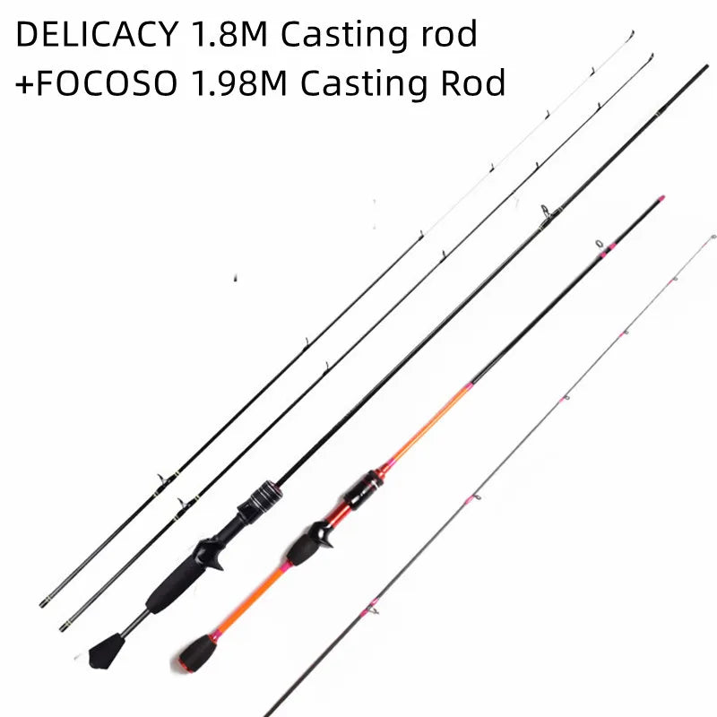 Mavllos Delicacy Solid Tip Bass Spinning Rod, Carbon