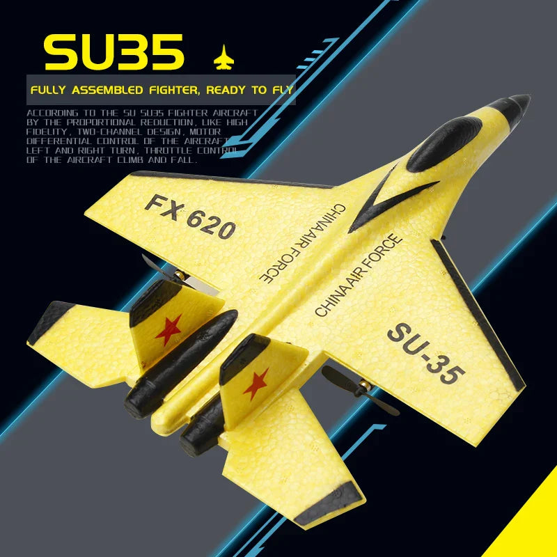 RC Plane SU35 2.4G LED Lights Aircraft Remote