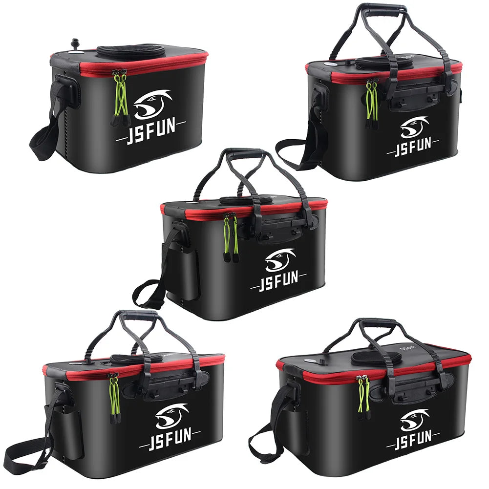30/40/50CM Folding Fishing Bait Bucket Collapsible Fish Protection