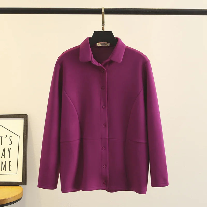 Womens Plus Size Jacket Autumn Casual Clothing Fashion