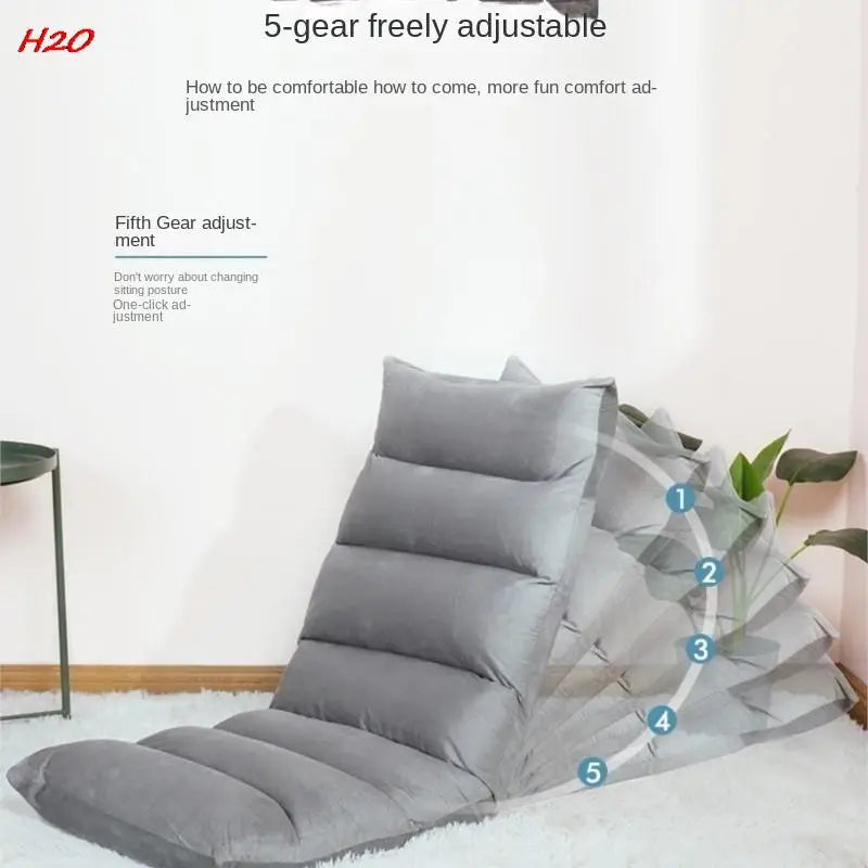 Seven Grids Adjustable Lazy Sofa Chair Tatami Folding