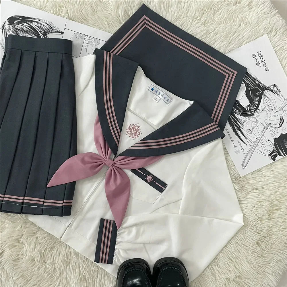 JK uniform suit Japanese college style sweet long