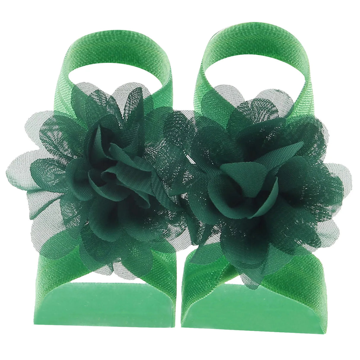 Cute Flower Chiffon Baby Sandals Soft Breathable Solid