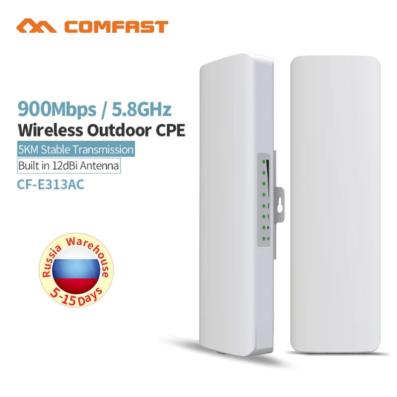 COMFAST 900Mbps 5KM Long Distance Outdoor Wireless Bridge