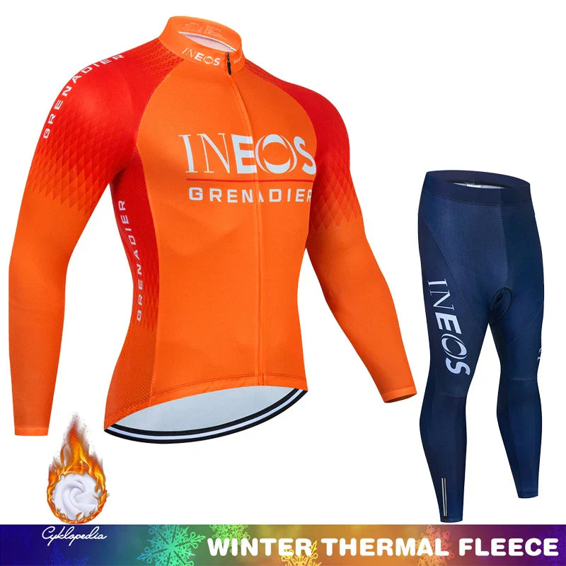 Winter Thermal Fleece Cycling Clothing Mtb Man Laser
