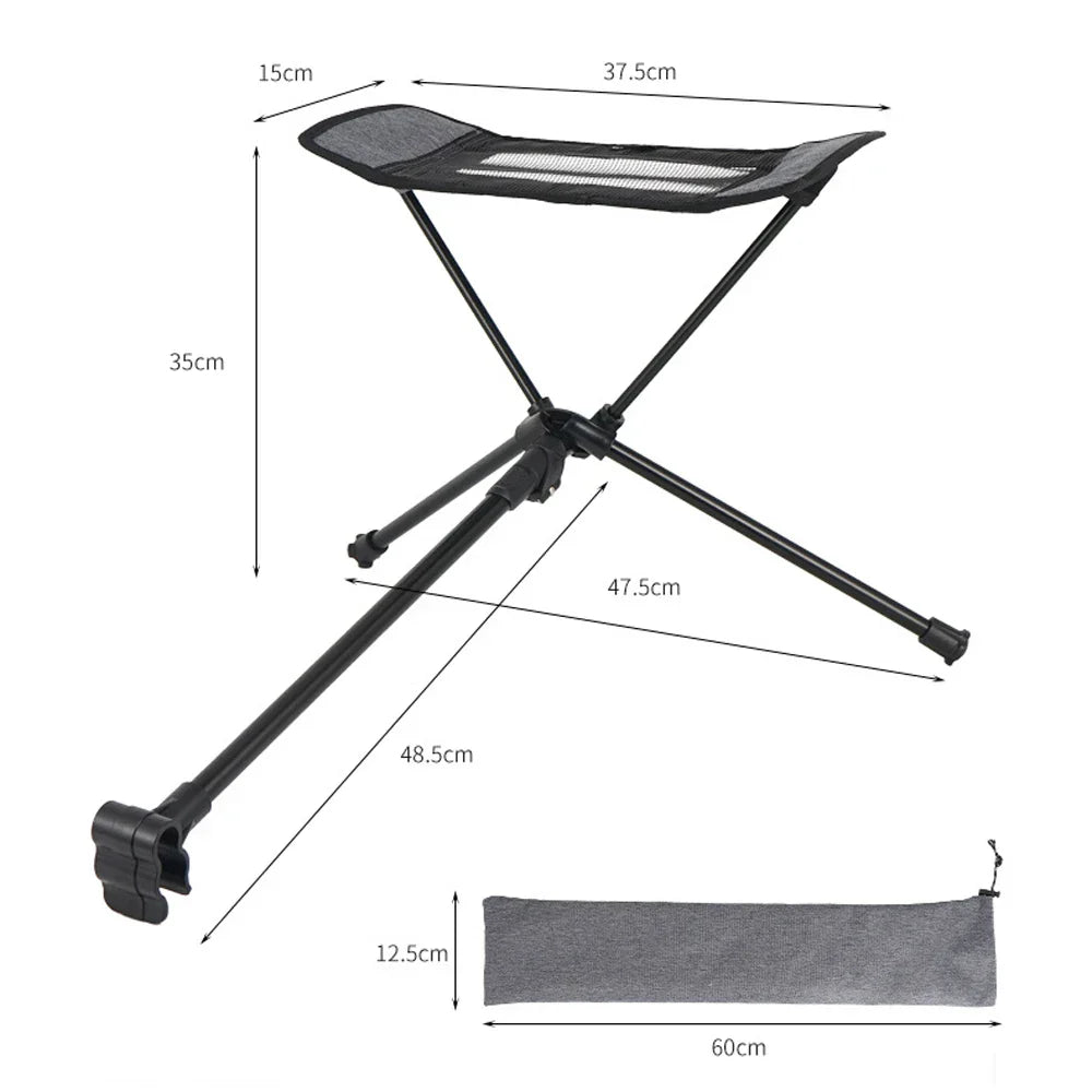 HooRu Portable Camping Moon Chair Lightweight Aluminum Folding
