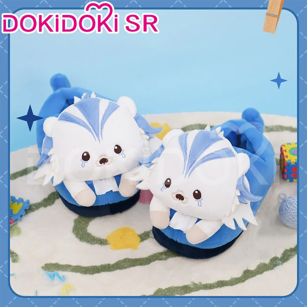 Genshin Impact Zhongli/Hutao/Xiao Cosplay Fluffy Slippers