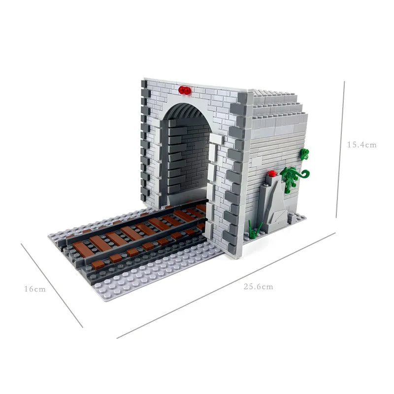 City Street Train Railway Building Blocks Soft Cruved