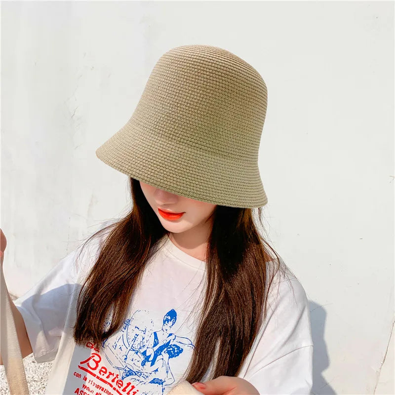New Summer Foldable Bucket Hats For Women Girls