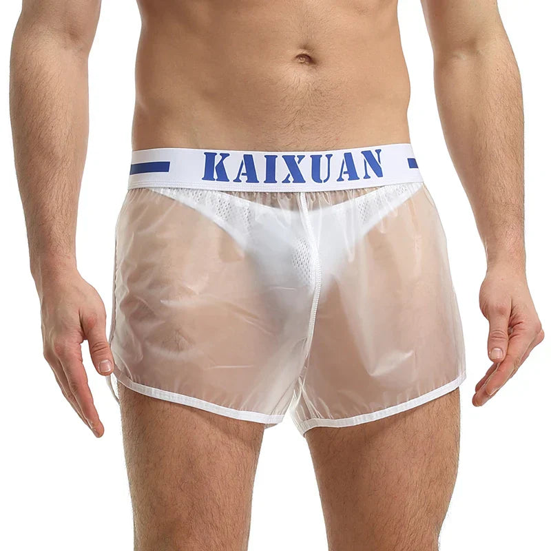 Swimwear Men Beachwear Transparent Quick Dry Waterproof Board