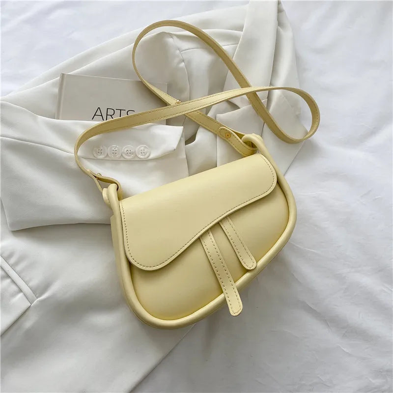 New Fashion Women Saddle Bag PU Leather High