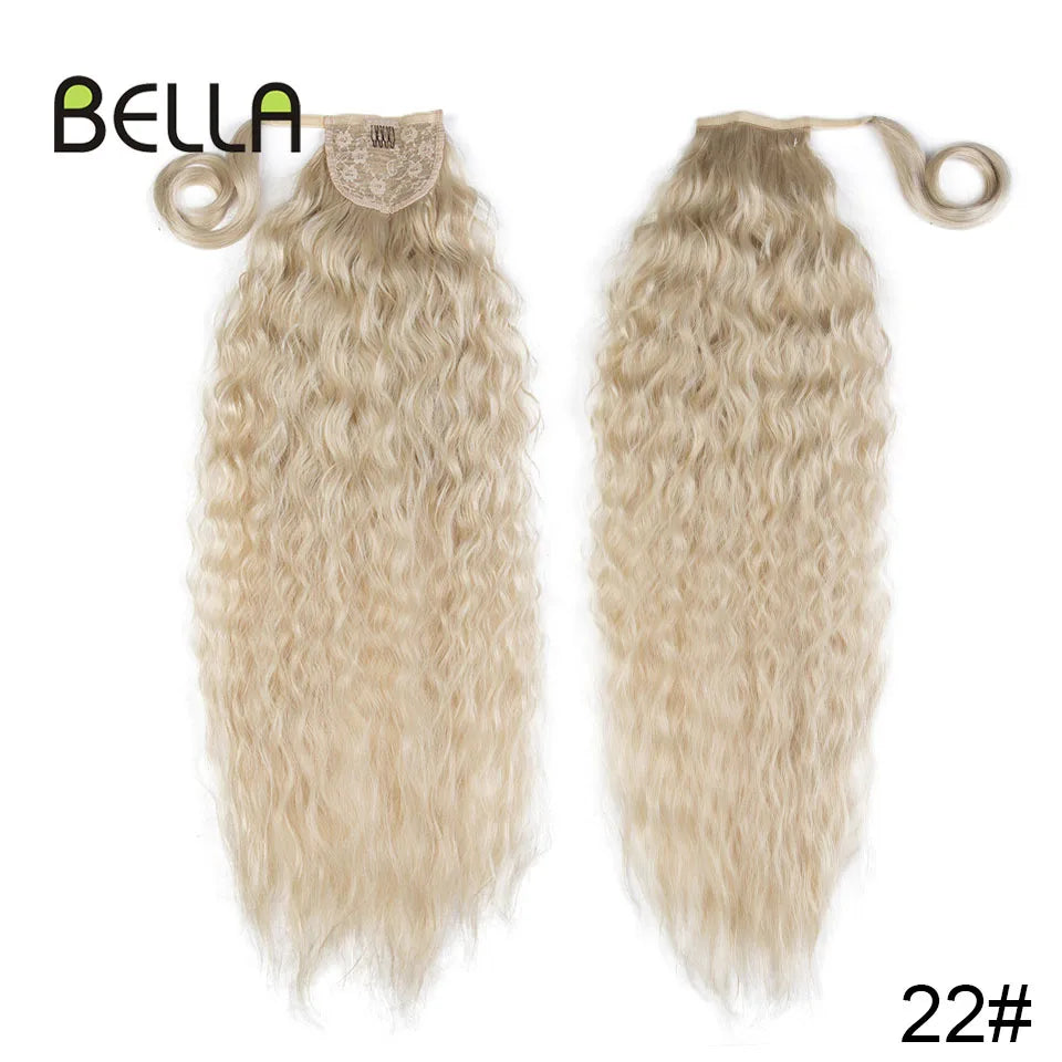 Bella Curly Synthetic Hair Ponytail Extensions 30 Inch