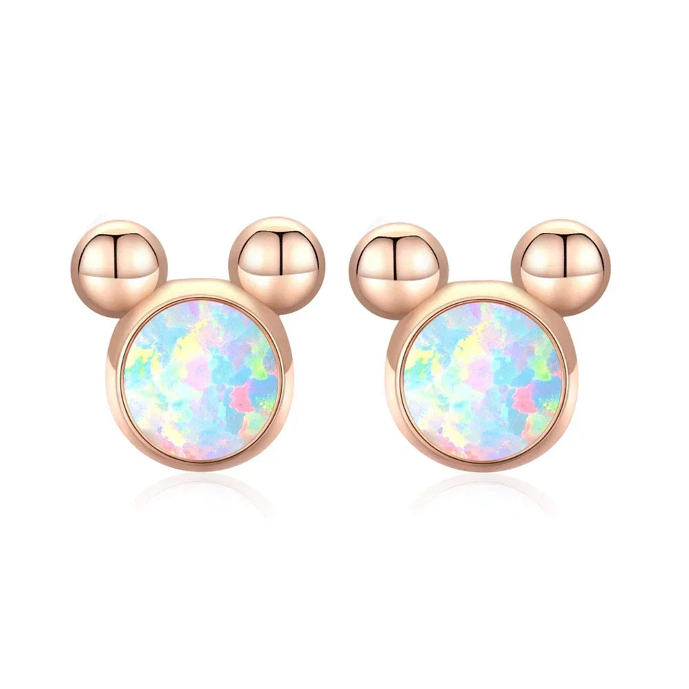 Rose Gold Hoop Earrings For Women 925 Silver