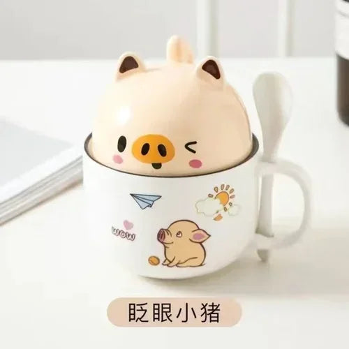Cartoon Animal Ceramic Coffee Cup Creative Ke Jiquan