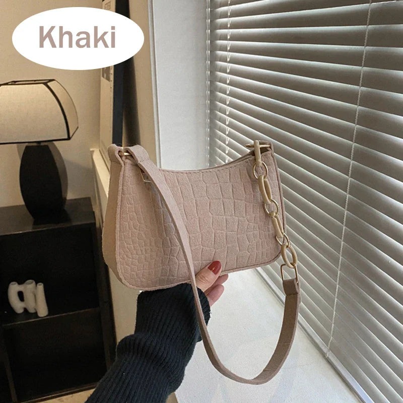 2023 Felt Shoulder Bags for Women Women's Subaxillary
