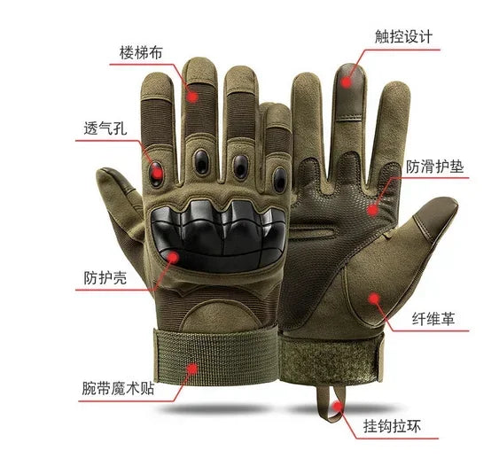 Seals Full Finger Tactical Protective Gloves Male Special