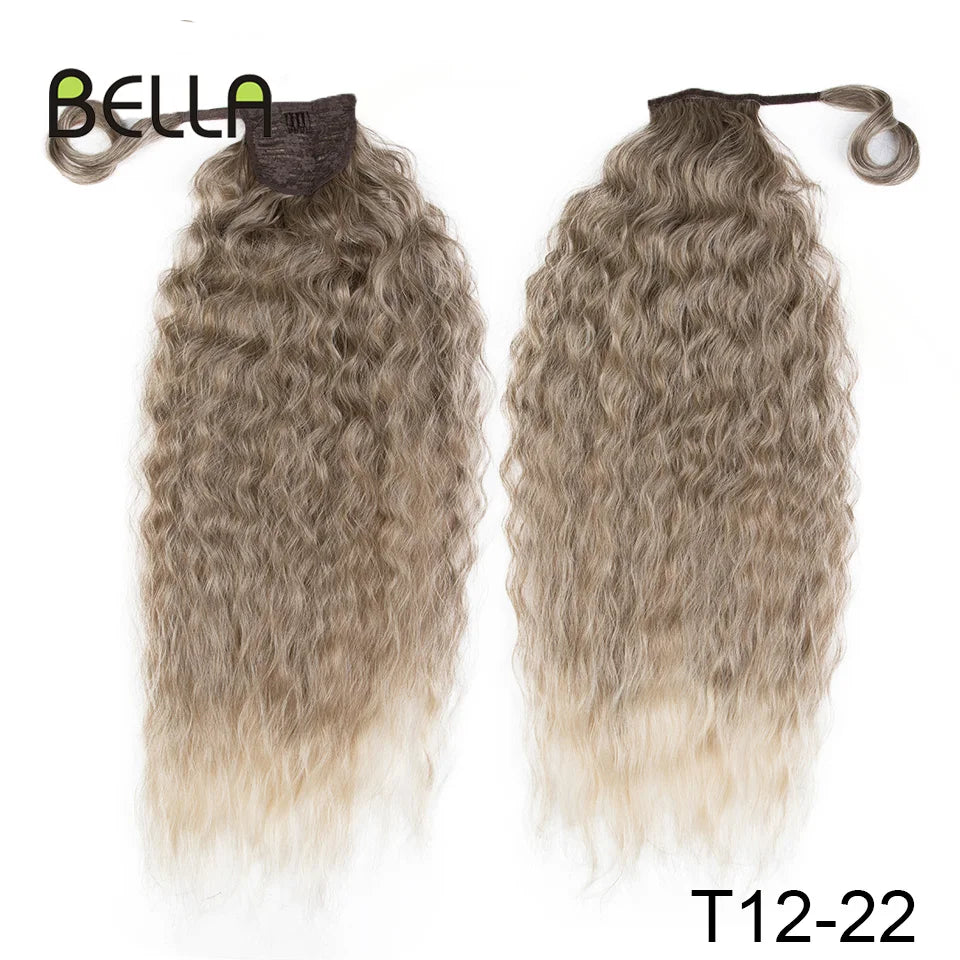 Bella Curly Synthetic Hair Ponytail Extensions 30 Inch