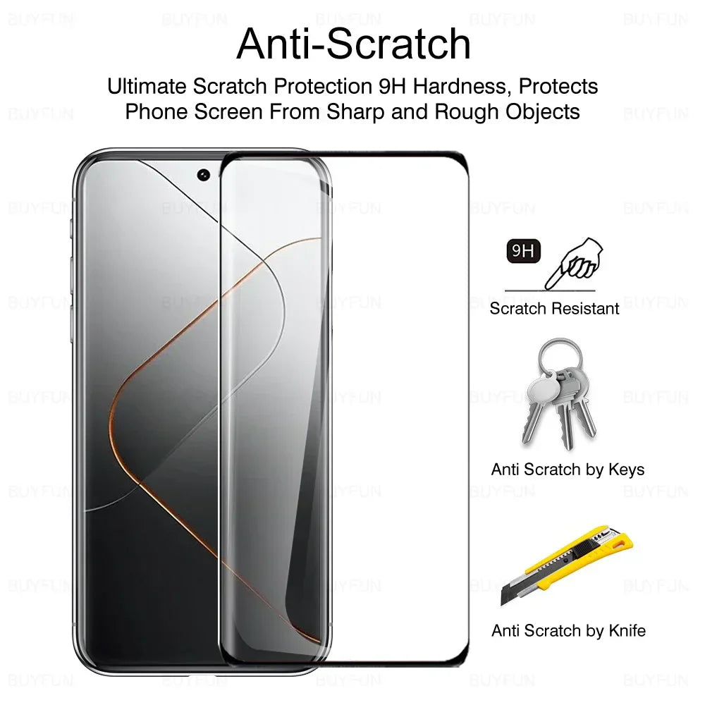 4-in-1 Curved Protective Film For Xiaomi 14 Pro