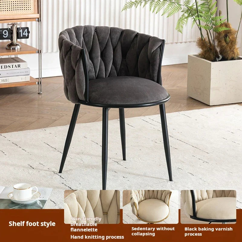 Living room velvet Armchair Fashion Design coffee chair