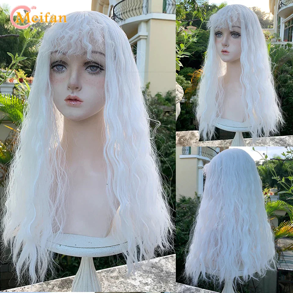 MEIFAN Long Lolita Ombre Harajuku Wig With Bang