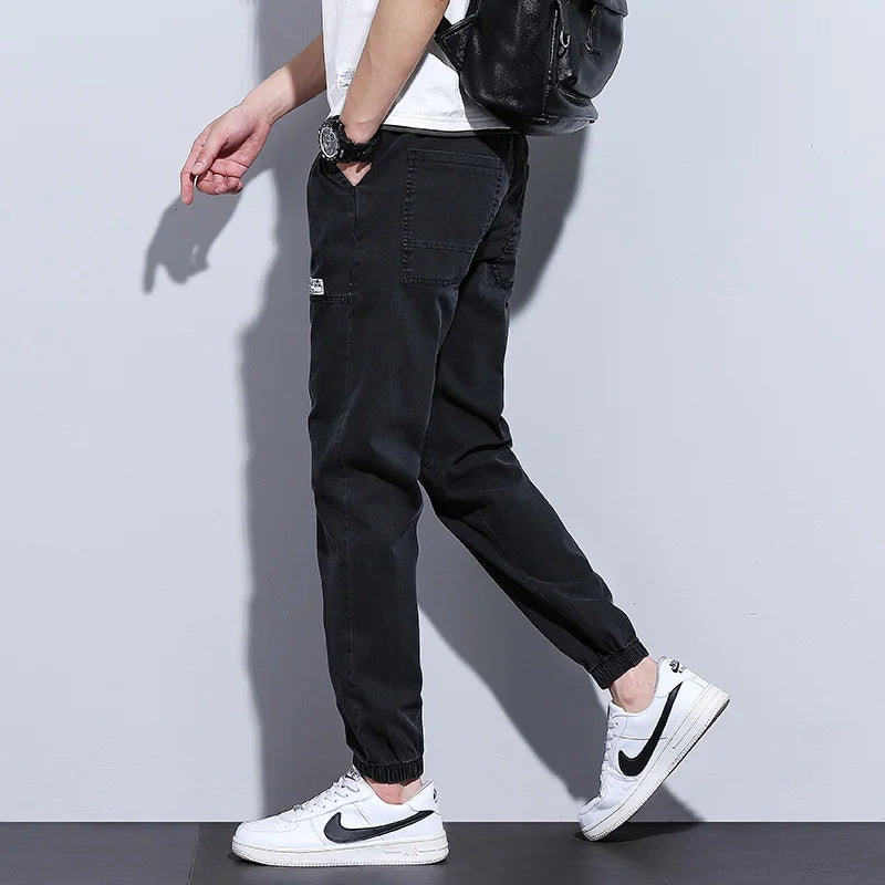 2024 Autumn Men's Jeans Jogger Thin Harem Pants