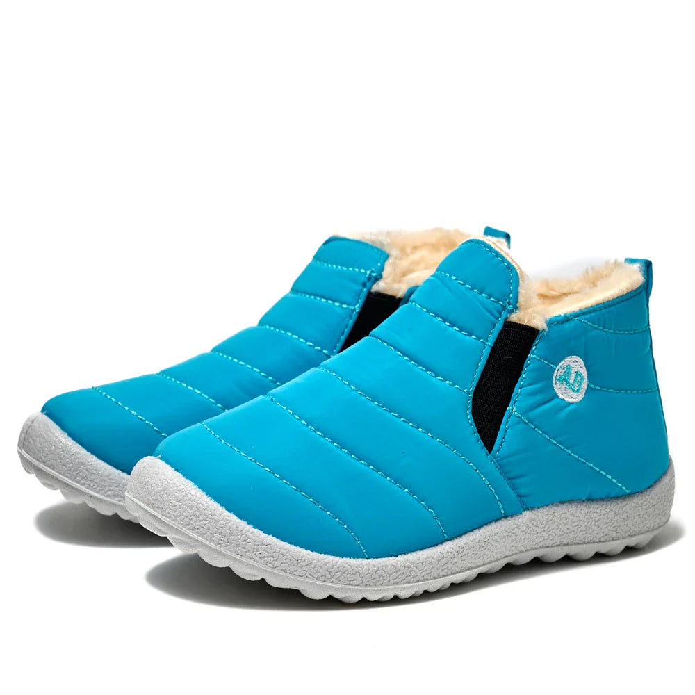Winter Children's Boots Plush Non-Slip Cotton Shoes Waterproof