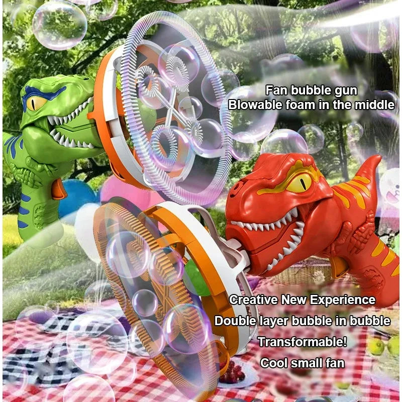 Automatic Bubble Machine Bubble Gun With Cartoon Fan