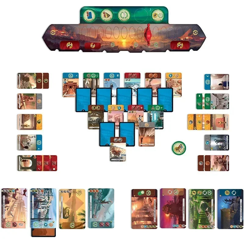 7 Wonders Basic Duel English Version Board Games