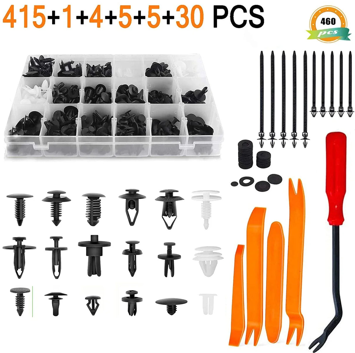 Mixed Auto Fastener Clip Car Body Push Retainer